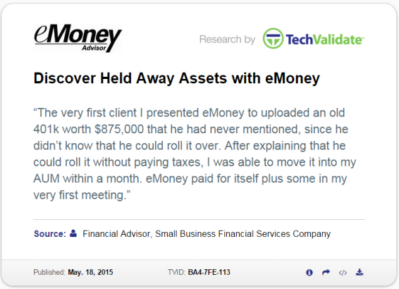 discover held away assets with emoney