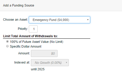 Emergency Fund - Funding Source