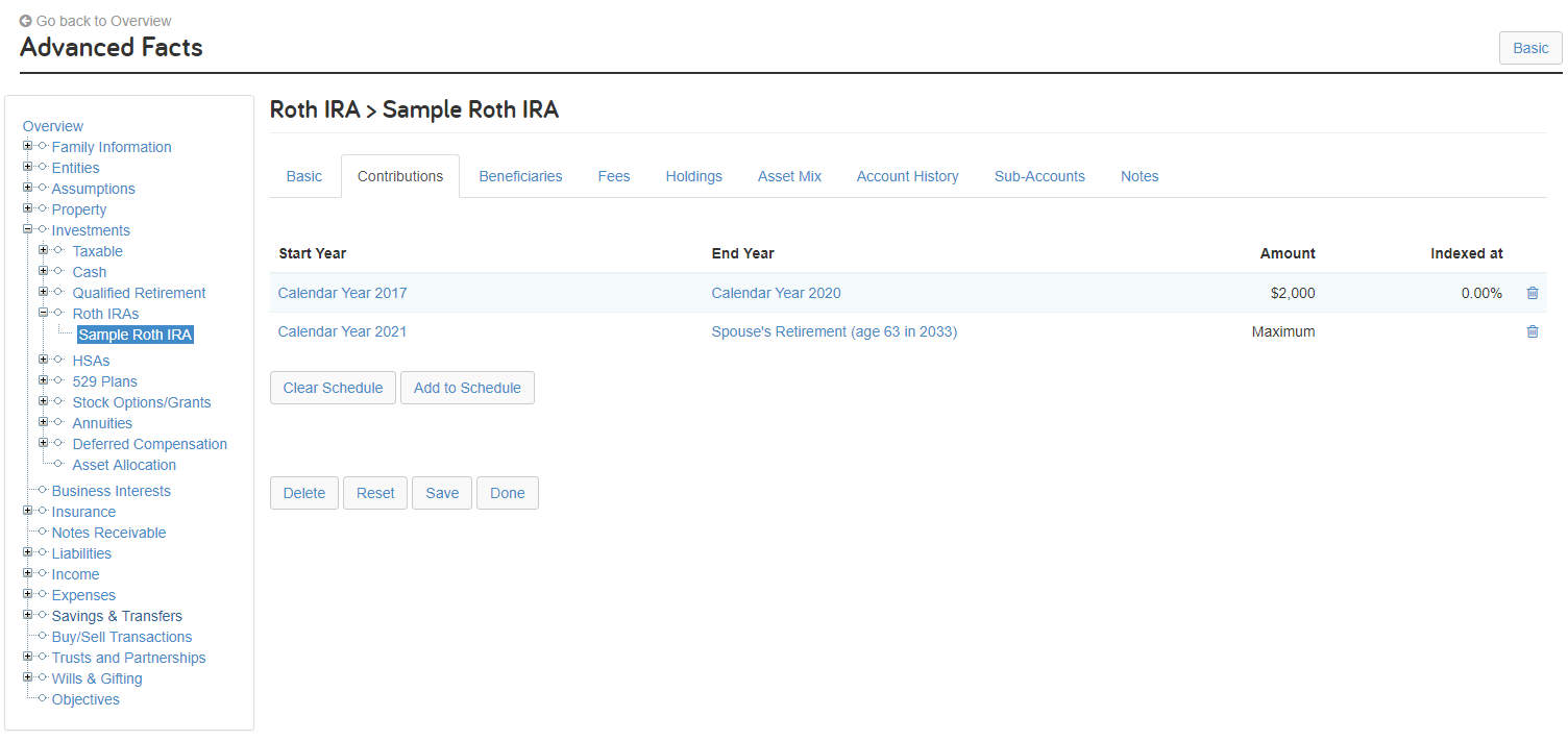 Roth IRA Contributions eMoney